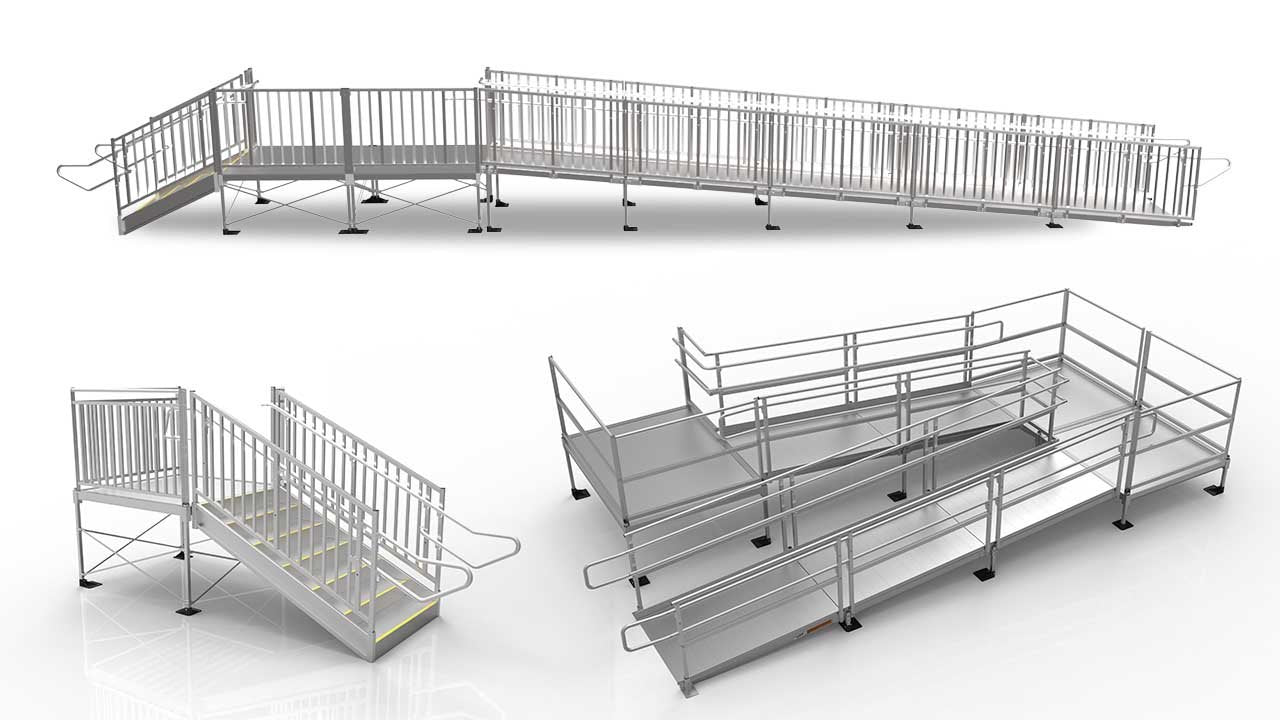 4 Storey Ramp Code Compliant Ramp System Uses