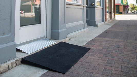 Angled Entry Mat vs Modular Entry Mat - EZ-ACCESS