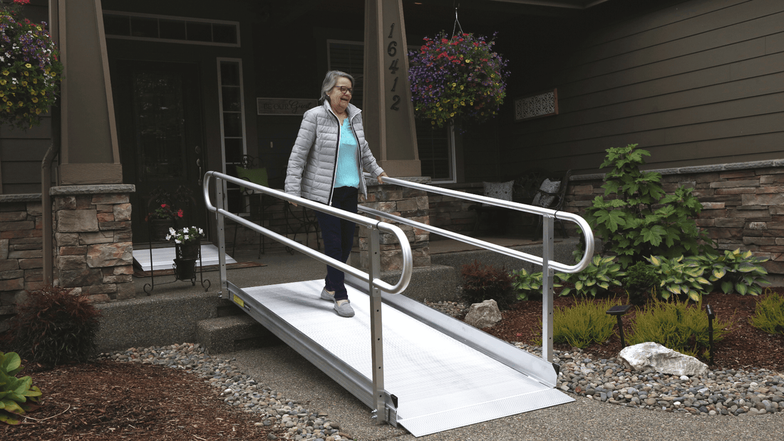 Benefits of Handrails on Solid Surface Portable Ramps - EZ-ACCESS