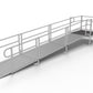 PATHWAY ALUMINUM WHEELCHAIR RAMP KIT STRAIGHT WITH 4' TOP PLATFORM