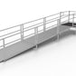 PATHWAY ALUMINUM WHEELCHAIR RAMP KIT STRAIGHT WITH 4' TOP PLATFORM