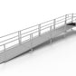 PATHWAY ALUMINUM WHEELCHAIR RAMP KIT STRAIGHT WITH 4' TOP PLATFORM