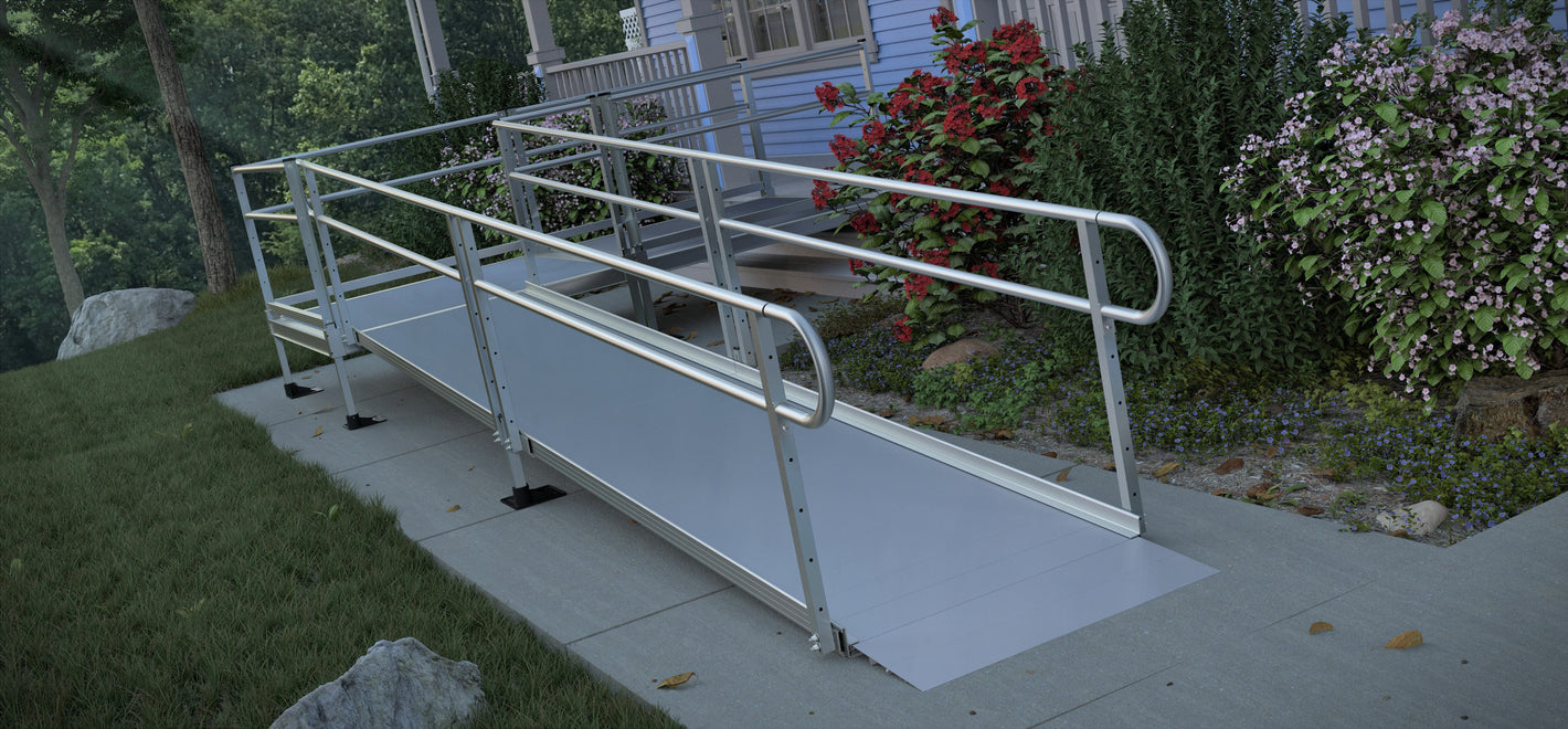 PATHWAY® Aluminum Wheelchair Ramp Kit Straight