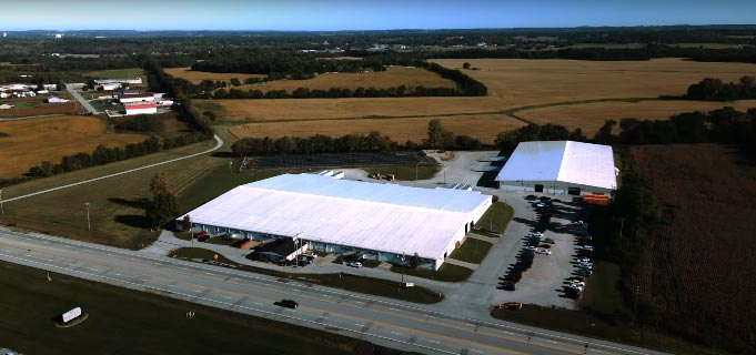 Hopkinsville DC Building via drone