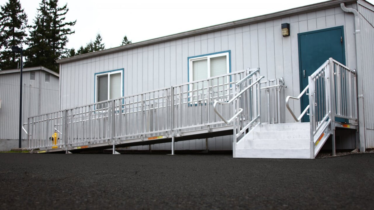 Sample Stair On Module PATHWAY® HD Modular Ramp System For School | EZ-ACCESS